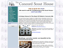 Tablet Screenshot of concordscouthouse.org